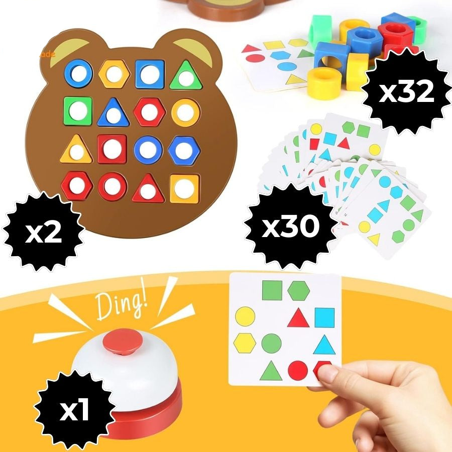 Shape and Colour Puzzle for Children - ShapeMatch-Nora Luxe