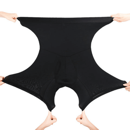 Shaping Men’s Compression Boxer Shorts - MaxFit-Black-M-Nora Luxe