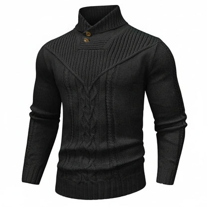 Classic Crew Neck Knit Sweater for Men