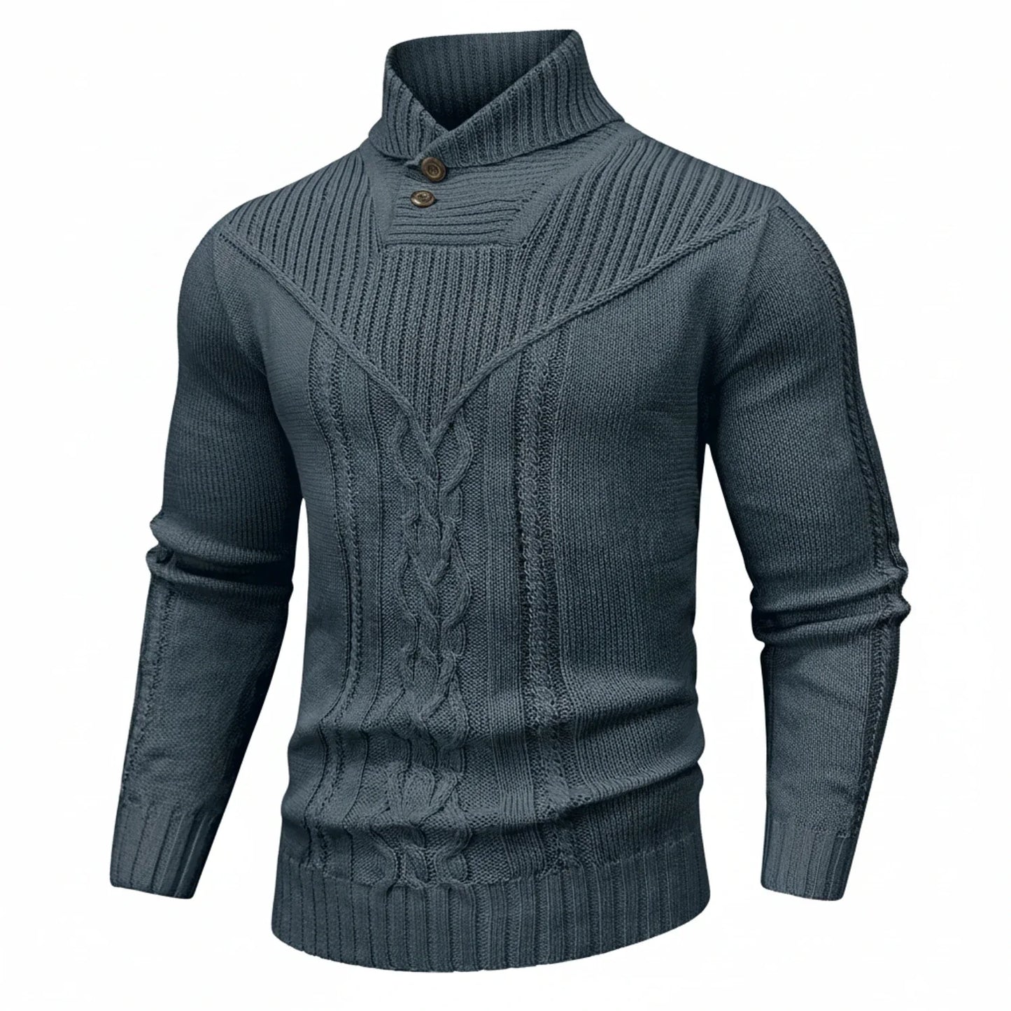Classic Crew Neck Knit Sweater for Men - Olytrend