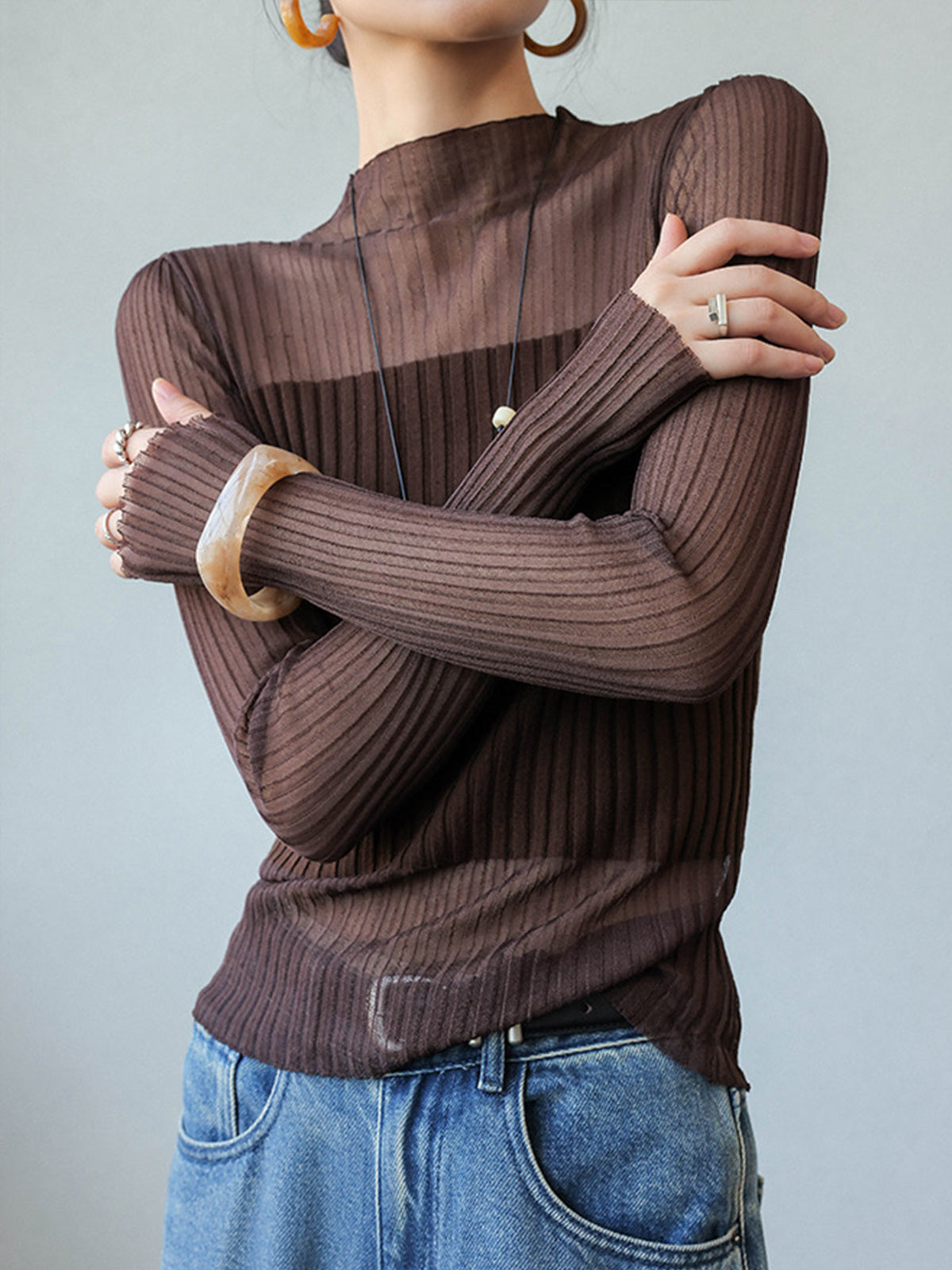 Lightweight Fit Crew Neck Sweater
