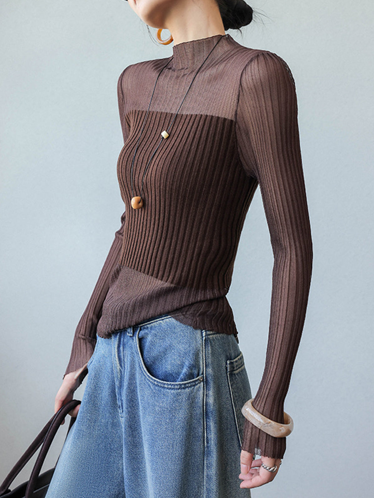 Lightweight Fit Crew Neck Sweater - Pexav
