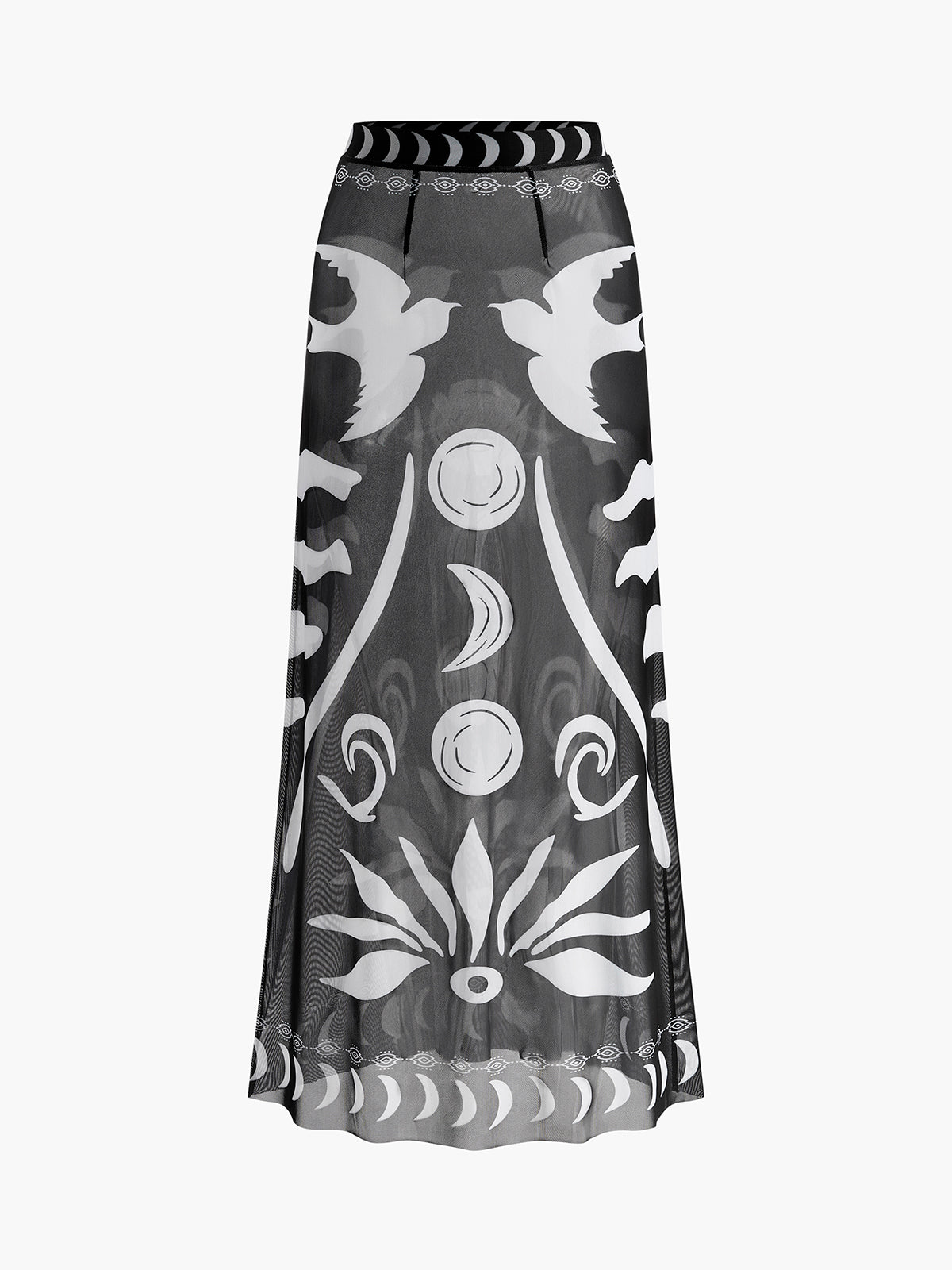 Lightweight Floral Beach Cover Up Skirt - Pexav