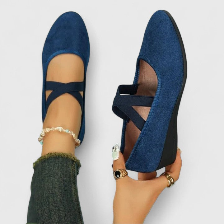 Image of Shelby | Women's Wedge Mary Jane Shoes