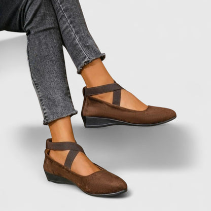 Image of Shelby | Women's Wedge Mary Jane Shoes