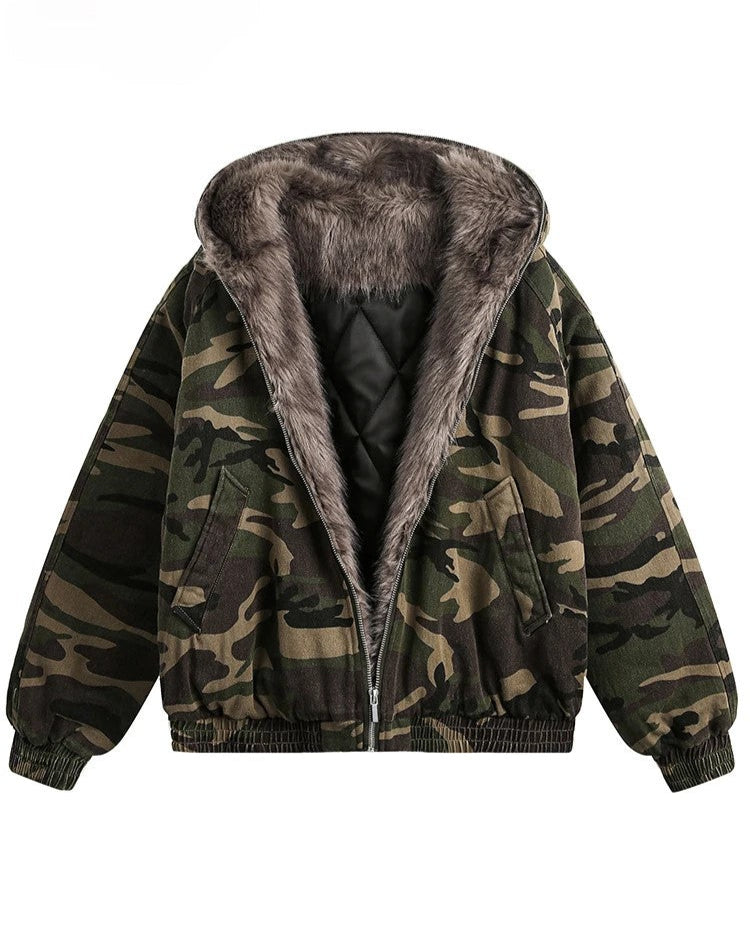 Warm Camouflage Insulated Coat - Nocini