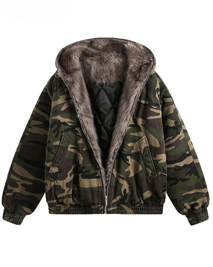 Warm Camouflage Insulated Coat - Nocini