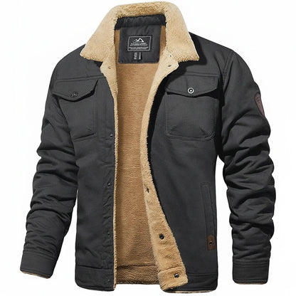 Thermal Fleece Lined Men's Winter Coat