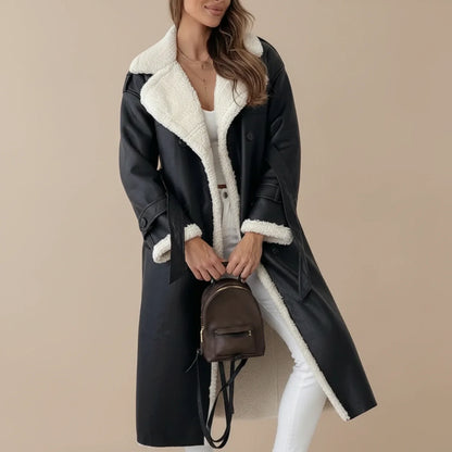 Fleece Lined Waterproof Women's Trench Coat - Olytrend