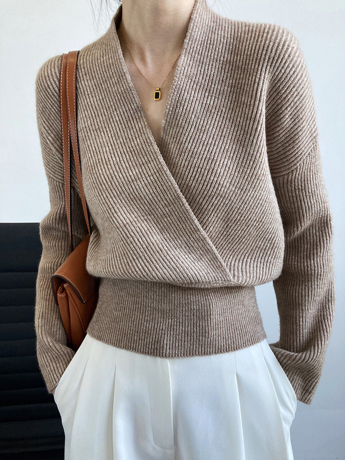Easy Wear Cozy Wrap Sweater