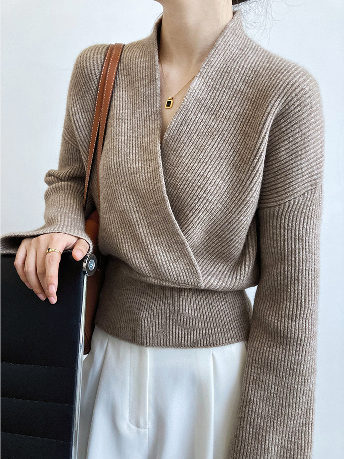 Easy Wear Cozy Wrap Sweater