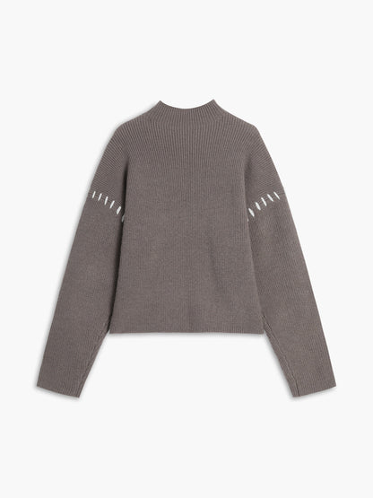 Comfortable Loose Fit Crew Neck Sweater