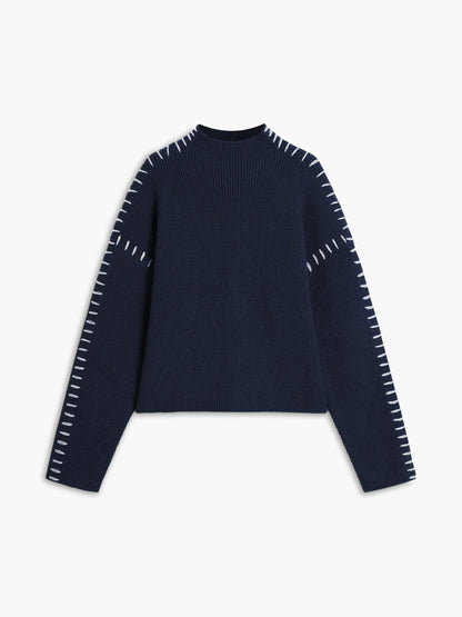 Comfortable Loose Fit Crew Neck Sweater