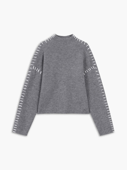 Comfortable Loose Fit Crew Neck Sweater