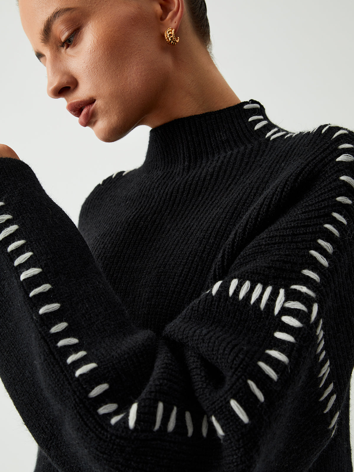 Comfortable Loose Fit Crew Neck Sweater