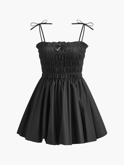 Ruffled Halter Neck Summer Dress - Pexav