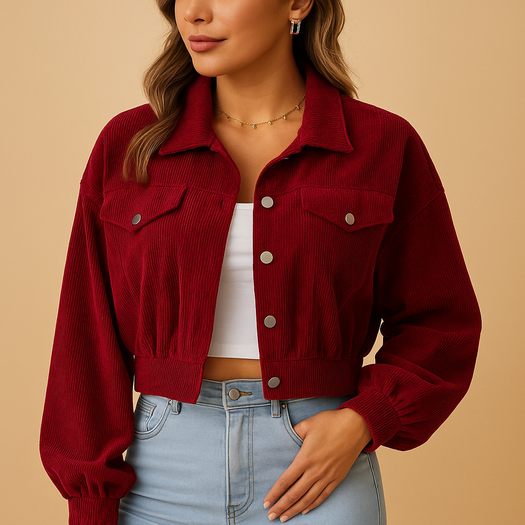 Classic Women's Corduroy Blazer Jacket - Nocini
