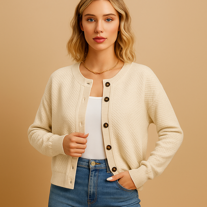 Women's Soft Button Front Sweater Cardigan - Nocini