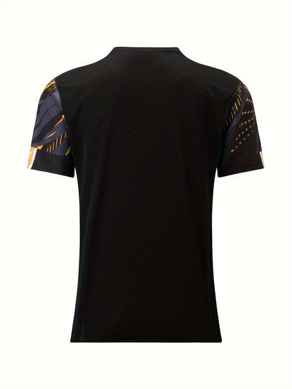 Short-sleeve shirt with striped pattern summer style men's look - Timo (1+1 FREE)-Red-S-Nora Luxe