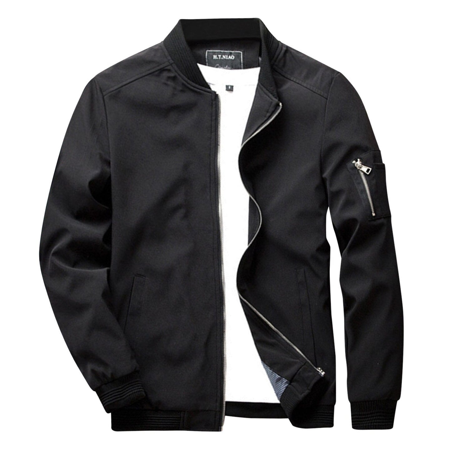 Short Summer Jacket for Men - Orion-Black-M-Nora Luxe