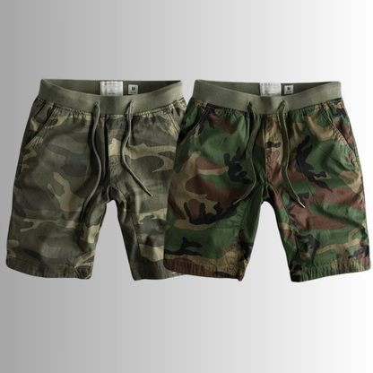 Shorts with Camouflage Print - Ranger-Both colors (Big Savings)!-S-Nora Luxe