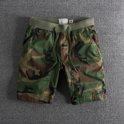 Shorts with Camouflage Print - Ranger-Classic camouflage-S-Nora Luxe