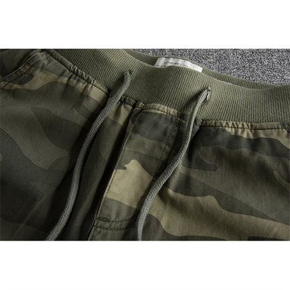 Shorts with Camouflage Print - Ranger-Green Camouflage-S-Nora Luxe