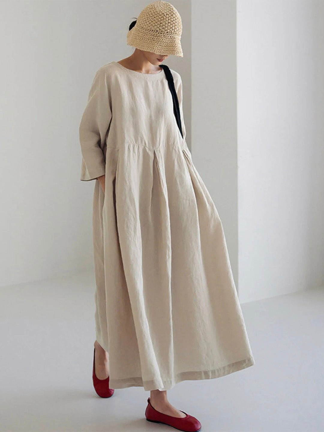 Relaxed Fit Floral Maxi Dress for Women - Olytrend