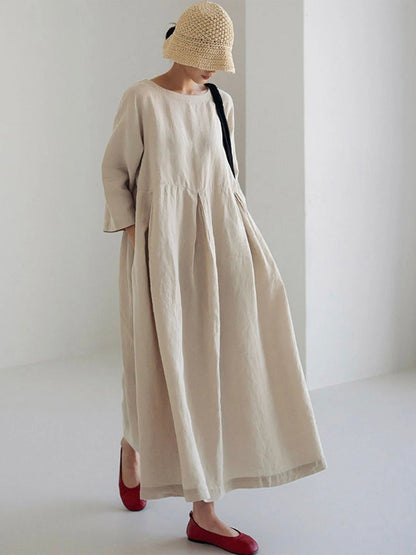 Relaxed Fit Floral Maxi Dress for Women - Olytrend