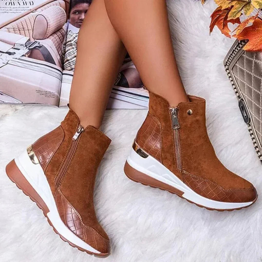 Ladies Insulated Rain Ankle Boots - Olytrend