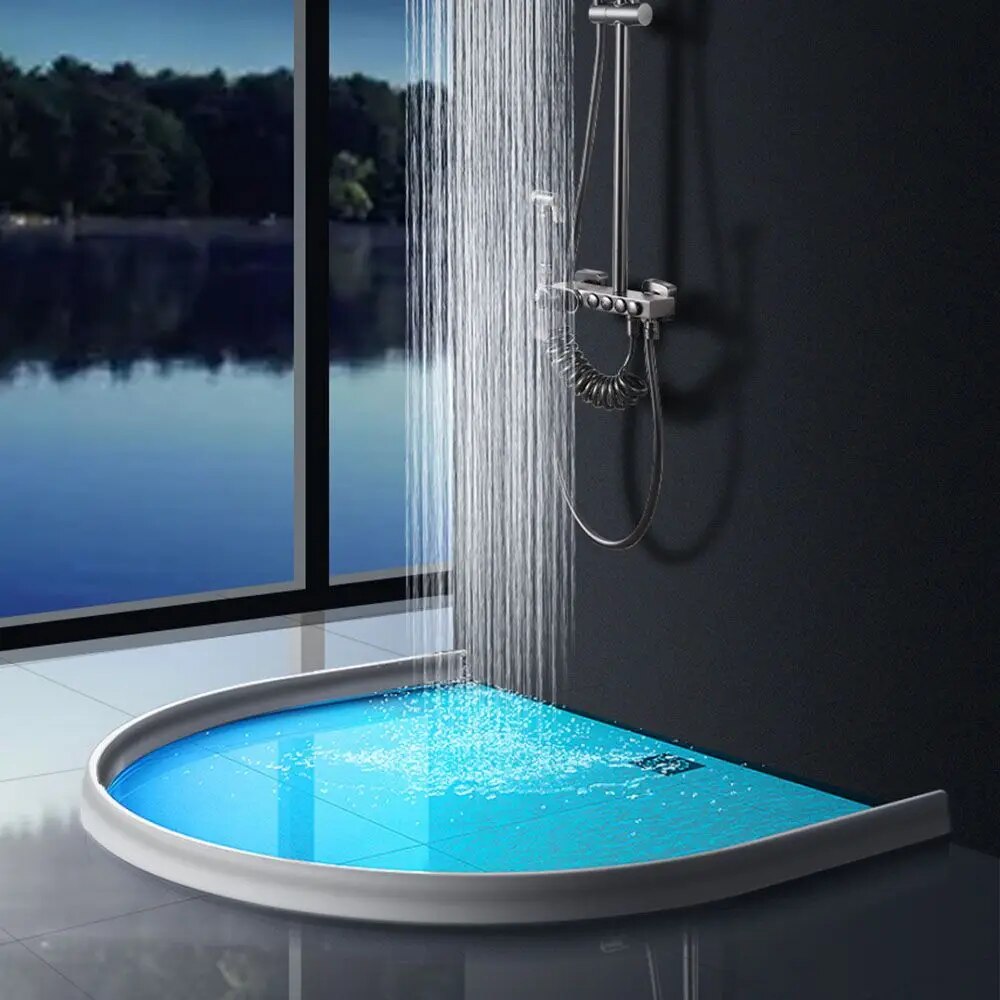 Silicon Shower Barrier - DryGuard-White-39.37 inches-Nora Luxe