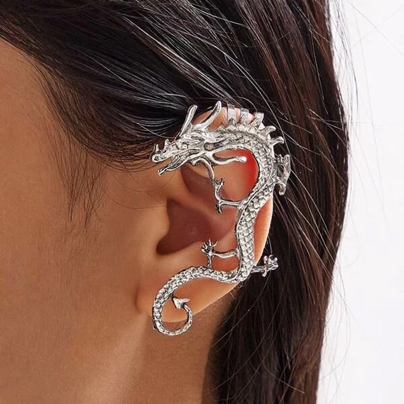 Shiny Dragon Drop Earrings - Pexav