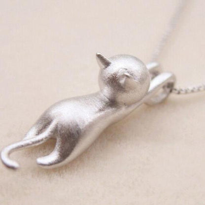 Fun Kitty Pendant Necklace Miyu - Pexav