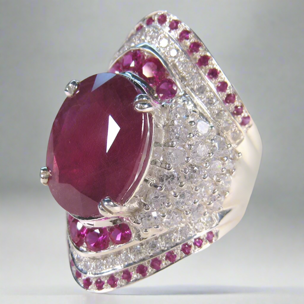 Genuine Ruby Gemstone Ring - Pexav