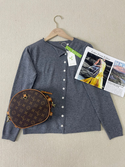 Simple Solid Long Sleeve Sweater - PurStyle-S (2-4)-Nora Luxe
