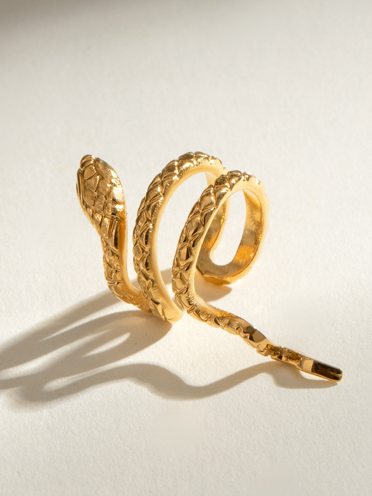 Sleek Serpent Shaped Earring Cuff