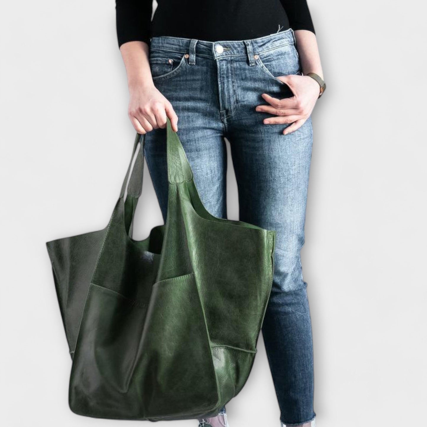 Zoe | Large Women's Simple Daily Tote Bag