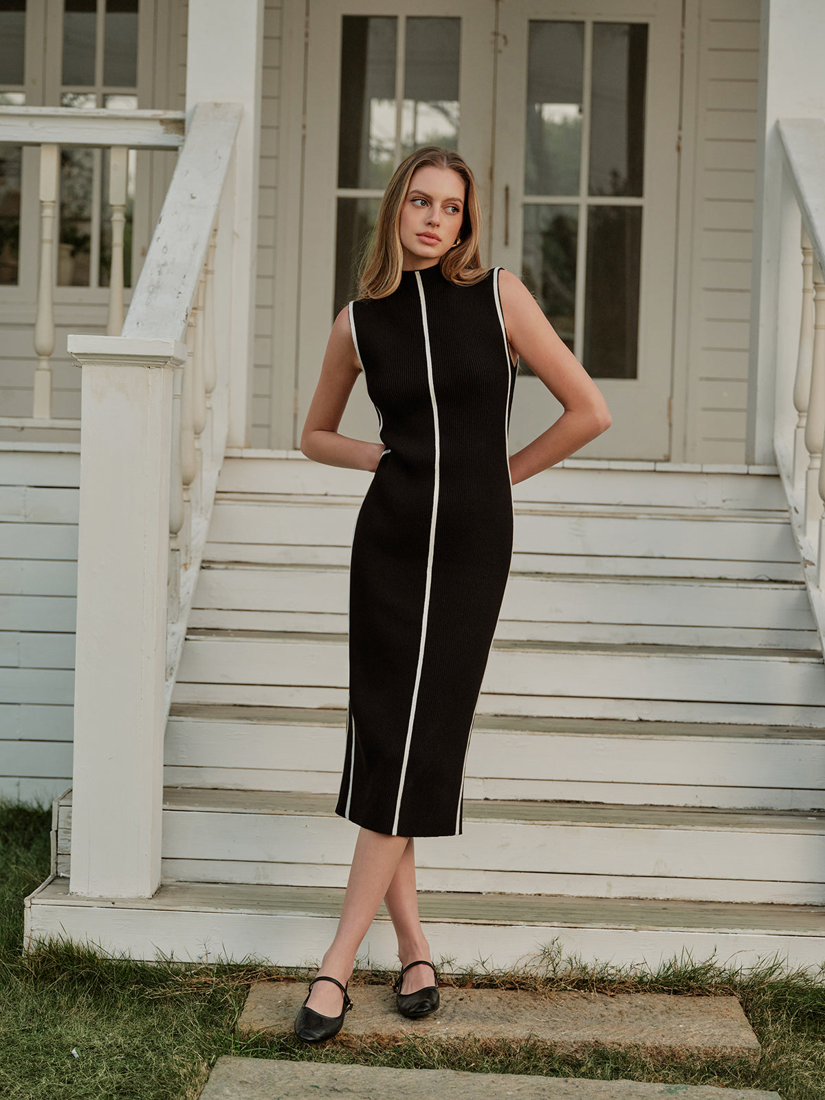 Summer Stripe Tank Dress - Pexav