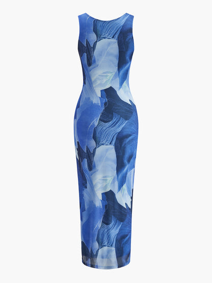 Summer Flower Tank Dress