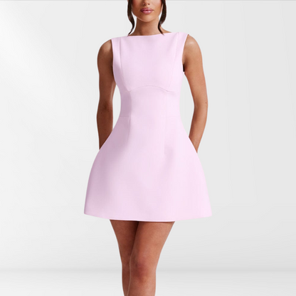 Strapless Hot Pink Sundress for Women - Pexav