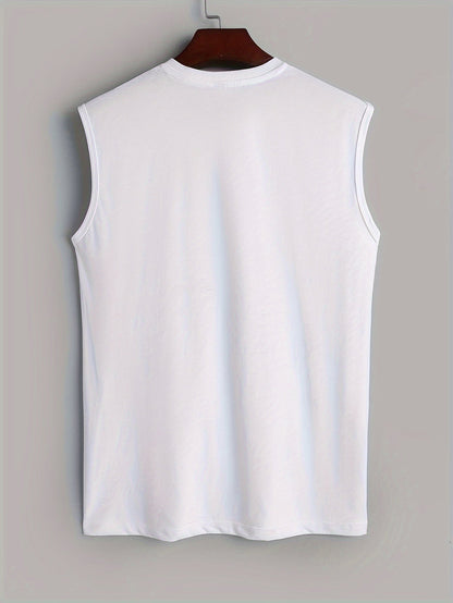 Sleeveless shirt with bird print cotton summer look - Noah (1+1 FREE)-White-M-Nora Luxe
