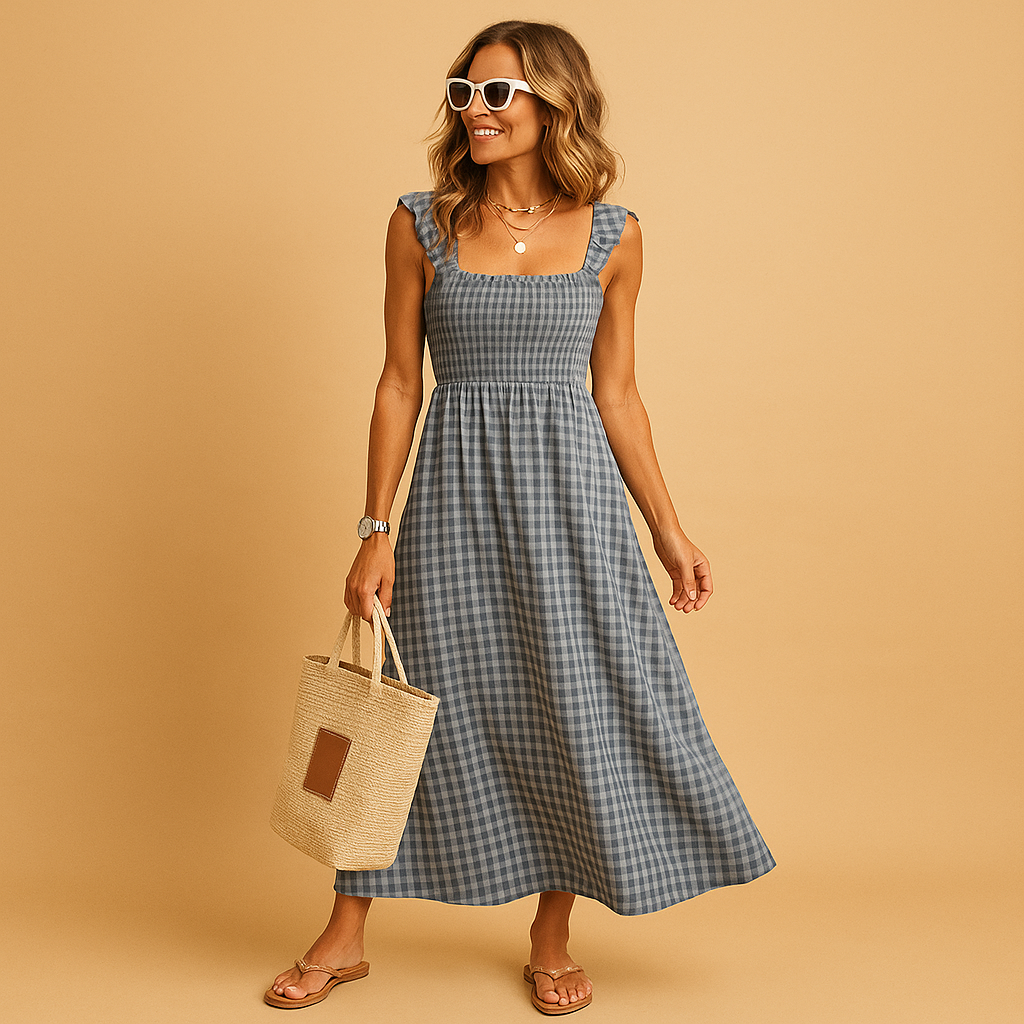 Strapless Flowy Sundress for Ladies - Nocini