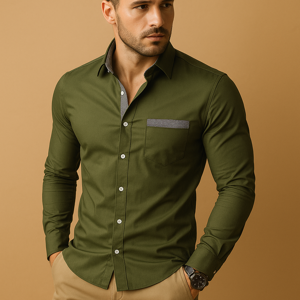 Slim fit classic shirt for men | Adrian - Nocini