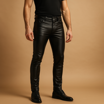 Slim fit coated pants for women | Harper - Nocini