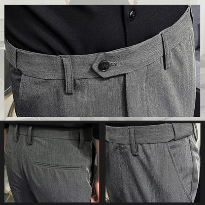 Slim Fit Formal Men's Trousers – Milan-Black-S-Nora Luxe