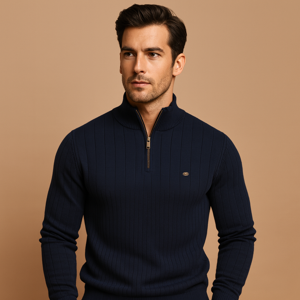 Fitted Crew Neck Men's Sweater - Nocini