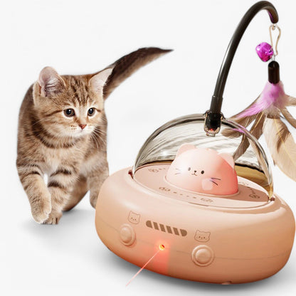 Slim Laser Cat Toy with Rainbow Light - Nola-Pink-The Livary