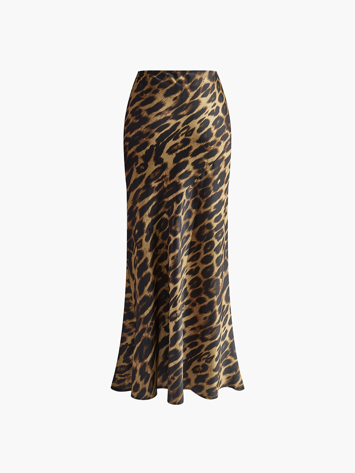 Flowy Animal Print Long Skirt