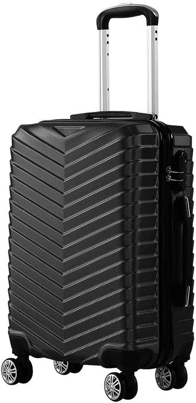 Lightweight Black Hardside Spinner Carry On Luggage - Pexav