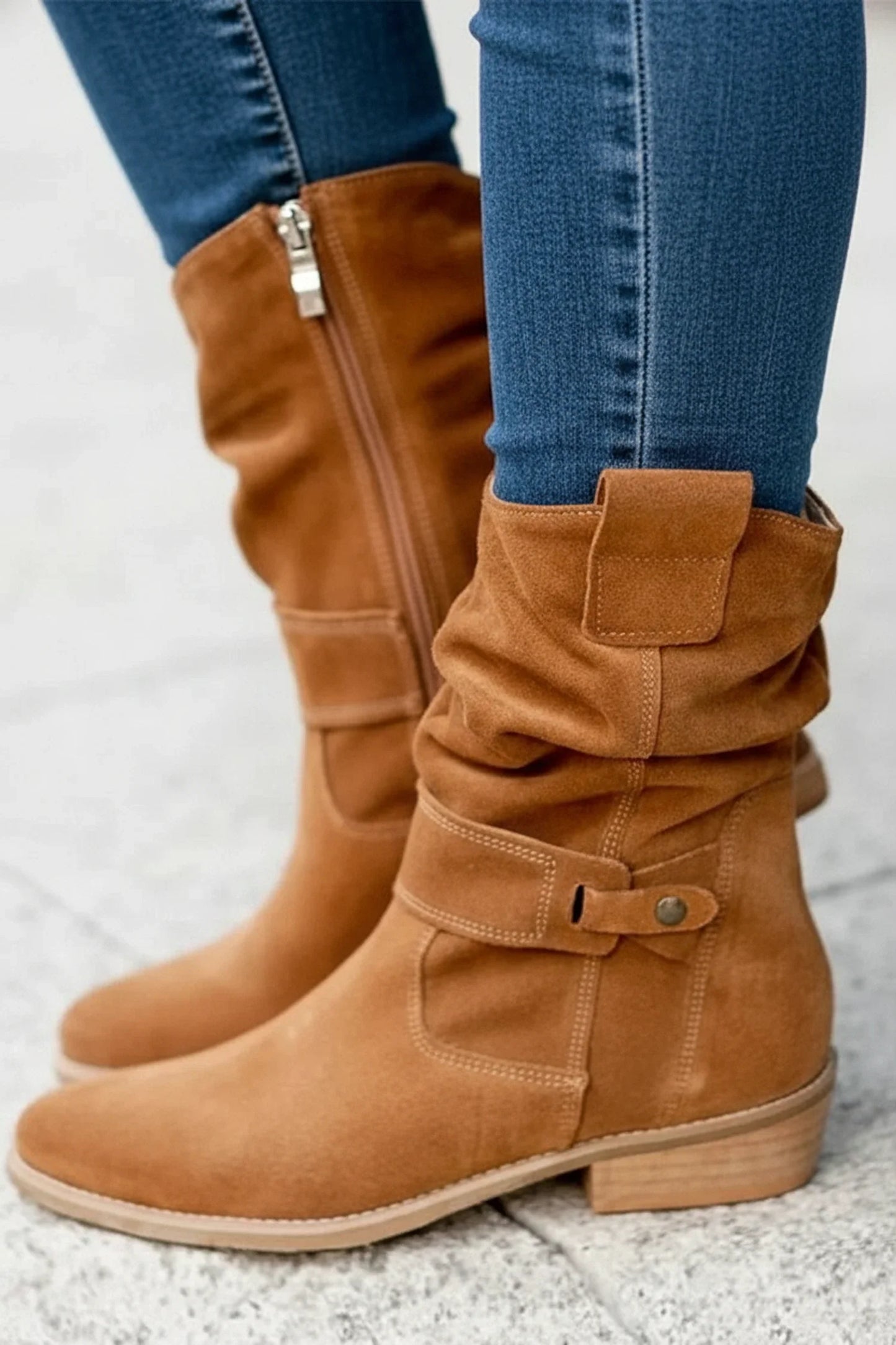 Comfortable Low Heel Boots for Ladies